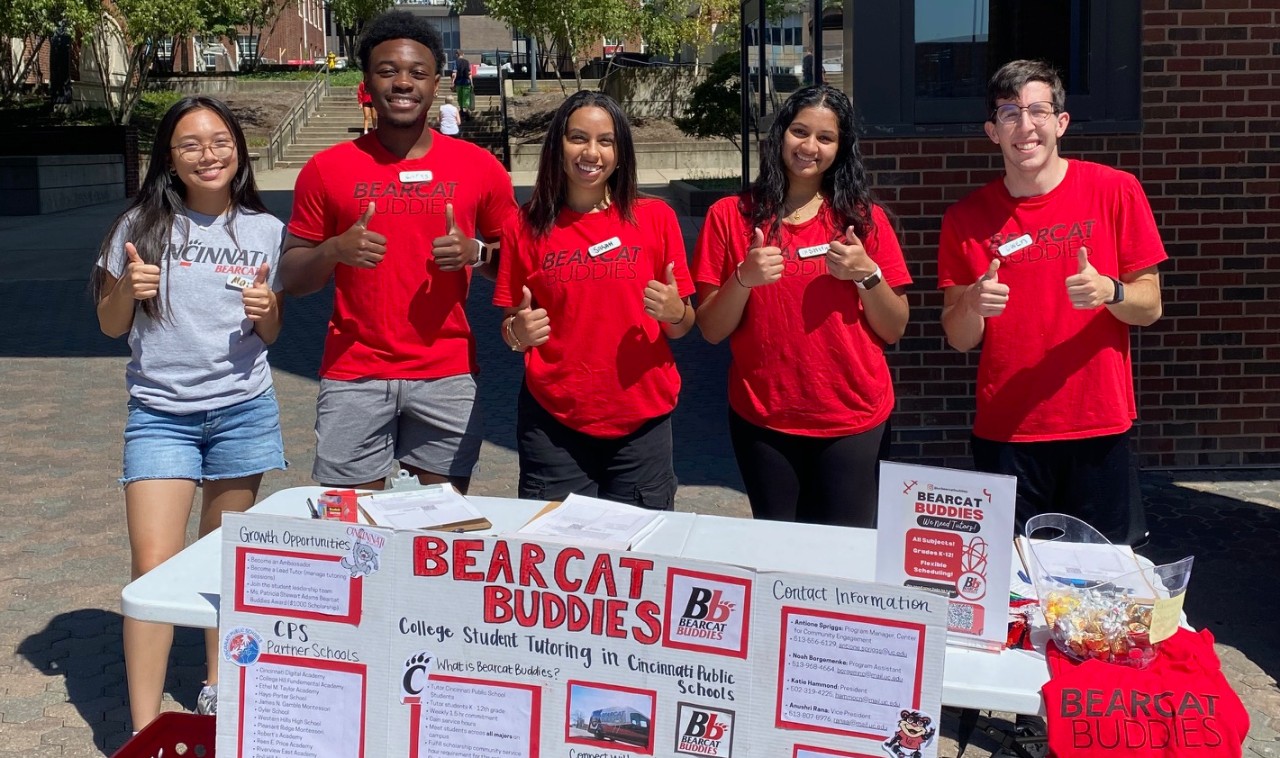 Bearcat Buddies students doing tabling